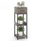 3 Tier Tall Plant Stand with Drawer Anti-tipping Devices-Grey